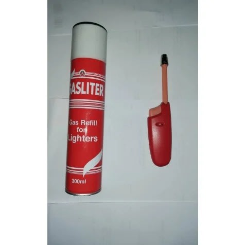 Gas Lighter And Gas Refill For Lighters - 300ml