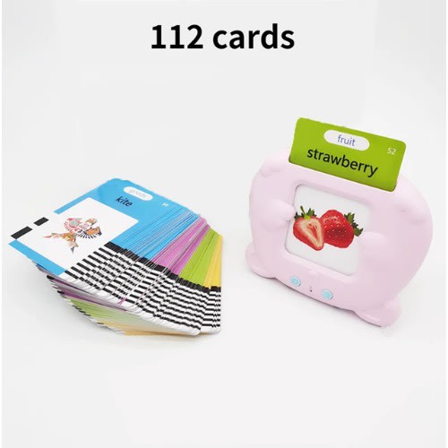 Children Learning Card Reader Fun Preschool Learning Toy - Pink