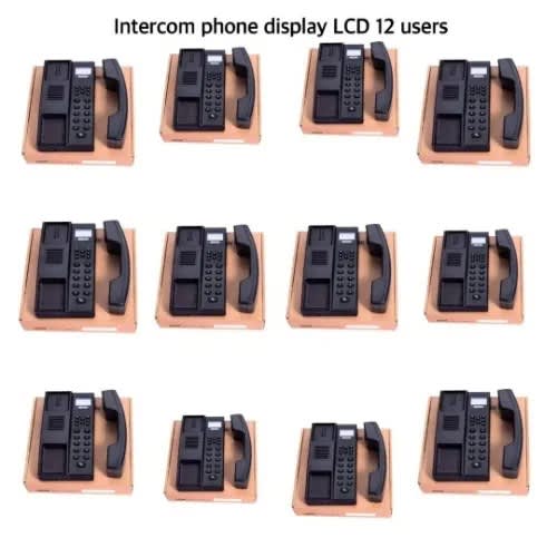 Digital LCD Wireless Intercom - 12 Users