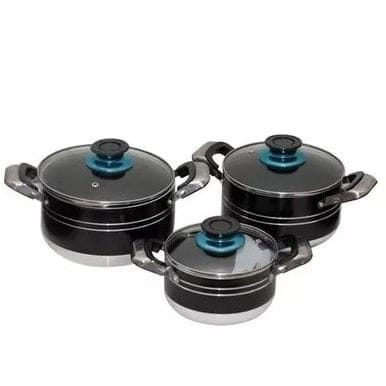 Non-stick Cooking Pots -3 Pieces