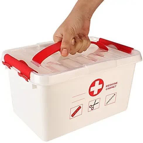 First Aid Plastic Box- Divided Box