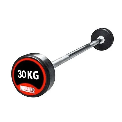 Fixed Olympic Rubber Barbell - 30kg