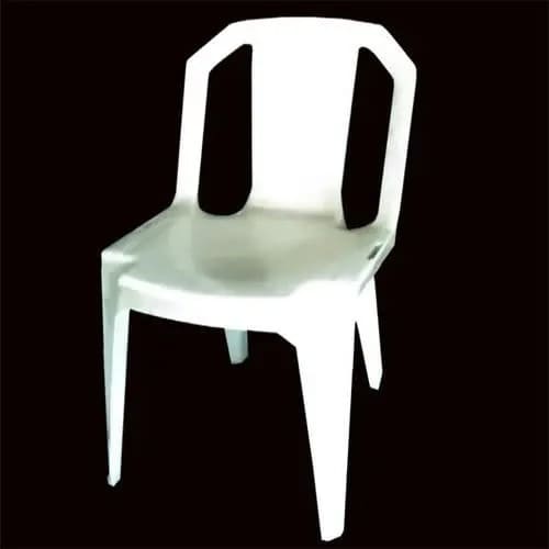 Strong Stackable Plastic Chair - 6 pcs - White