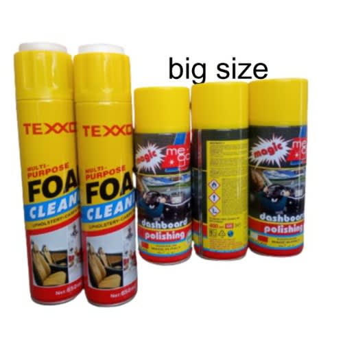 650ml Foam Cleaner 2pcs And 3pcs Of Magic Dashboard Polish 200ml