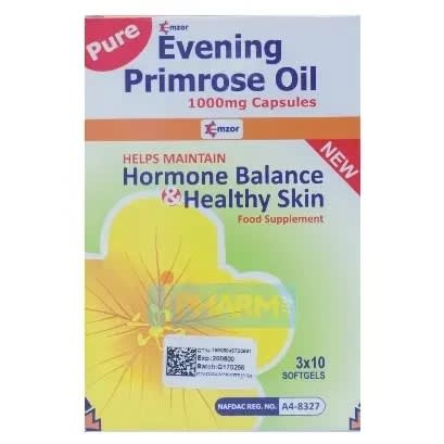 Evening Primrose Oil - 1000 Mg - 3 X 10 Softgels