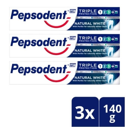 Pepsodent Triple Protection Toothpaste - Cavity Fighter - 140g X 3