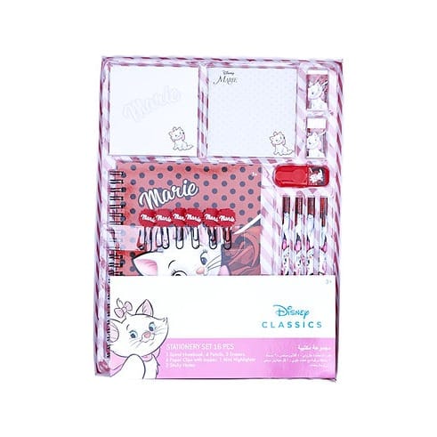 Marie 16 Piece Stationary Set - White & Red Combo
