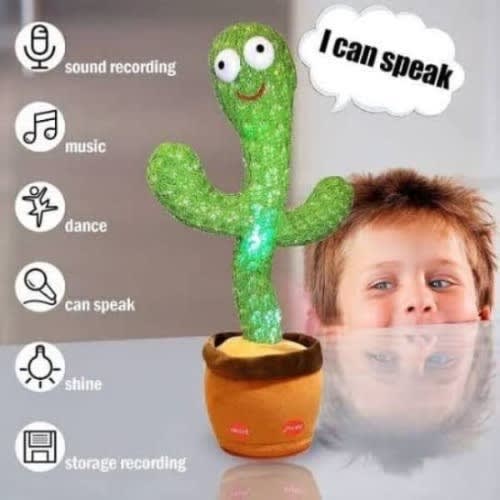 Kids Dancing And Talking Cactus