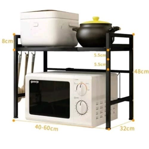 Multipurpose Adjustable Microwave Rack Stand