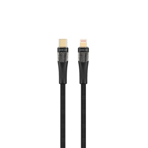 Green Lion Transparent Cable Usb-c To Lightning - Black