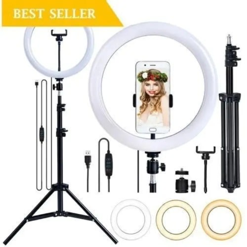 12 Inches Led Ringlight With Tripod Stand - Bluetooth Remote