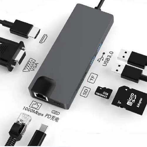 Type-c To Hdmi Vga  Adapter
