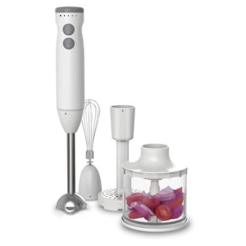 Electric Hand Blender Set Food Processor Whisk Chopper 4- In 1 - 600w