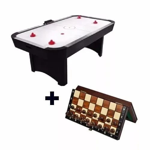 Air Hockey Table With Chess Game