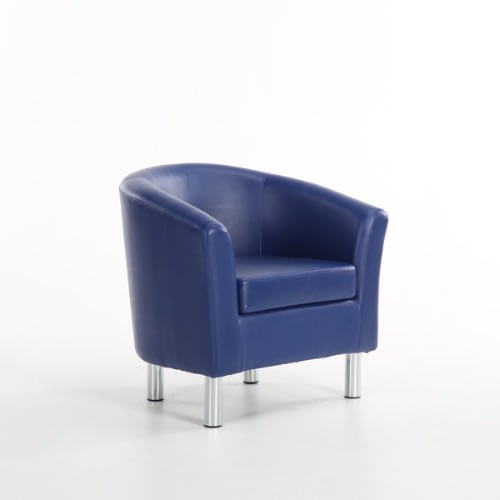 Bucket Chair - Single Seaters Sofa Tub - Dark Blue Armchair
