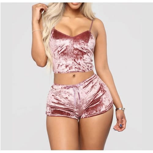 Night Sleep Wear Set - Pink