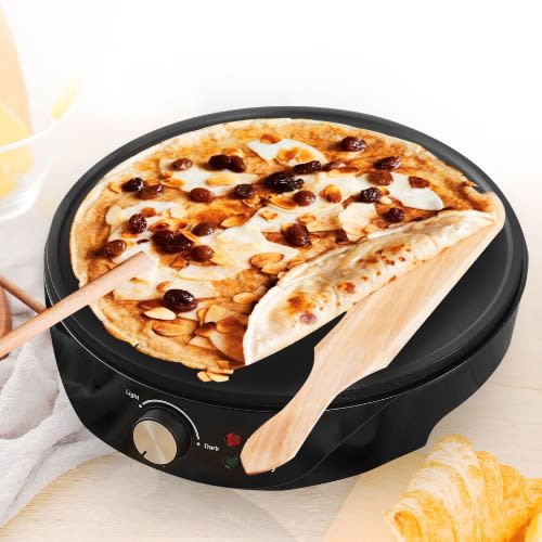Electric Pizza Maker With Adjustable Temperature Control - 1000w