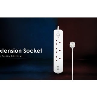 Iws-u401 4 Sockets 3m Cord Children Protection Power Strip