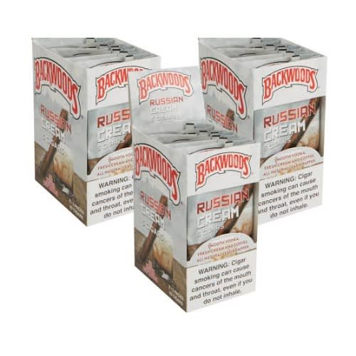 3 Boxes Of Backwood Russian Cream Flavour - 40 Backwood Per Box