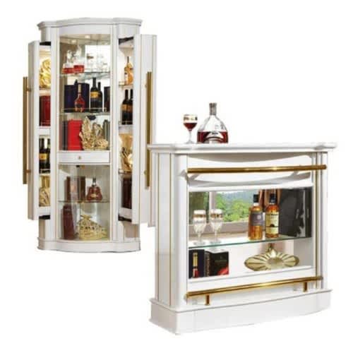 Complete Set Of Wine Bar- White