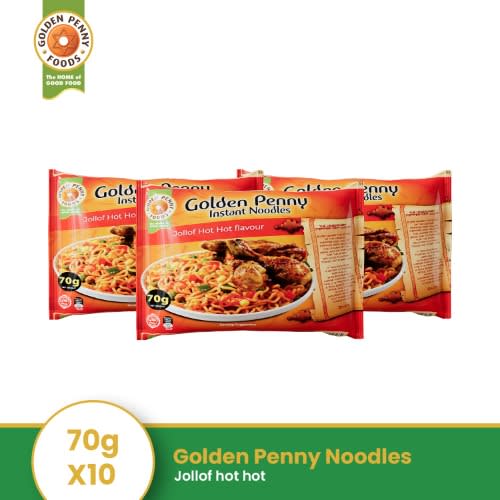 Noodles Jollof Hot - 70g X 10