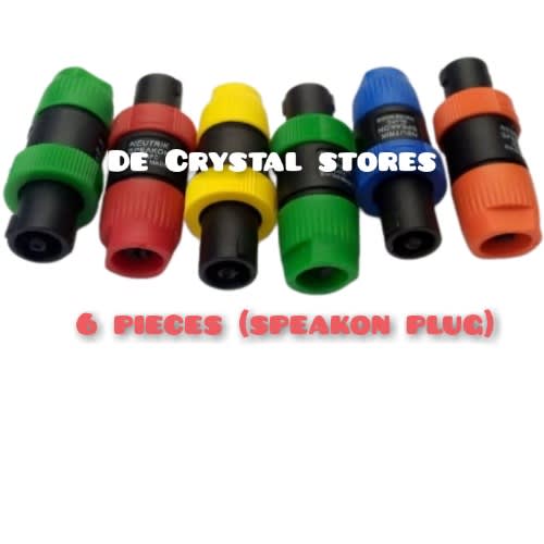 Speakon Audio Plug Cable Connector - 6 pieces