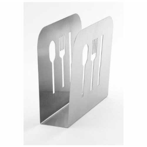 Stainless Steel Serviette Napkin Holder - Silver