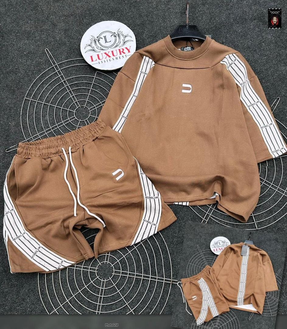 Unisex Two Pieces Set Short And Top