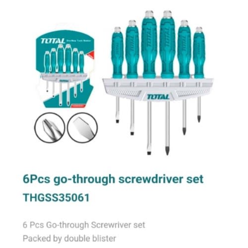 Go-through Mechanical Screwdriver Set - 6pcs