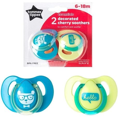Tommee Tippee Decorated Cherry Soother 6-18m - 2Pieces