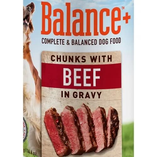 Balance Complete & Balanced Dog Food - Chunks With Beef In Gravy - 24 Cans - 415g