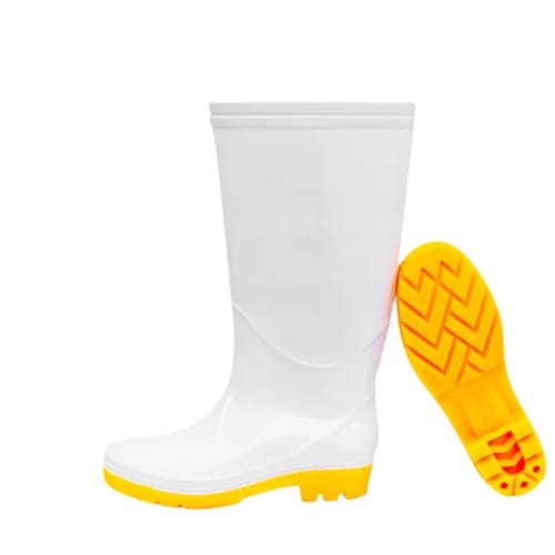 White Pvc Theatre Boots - Professional Boots For Chemical And Medical Industry
