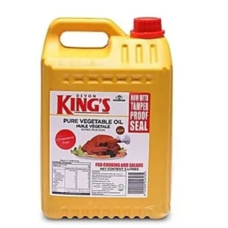 King Fish Pure Vegetable Cooking Oil - 5L
