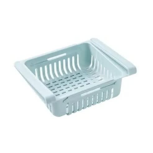 Expandable Fridge Multipurpose Storage Basket - 1pc - Blue