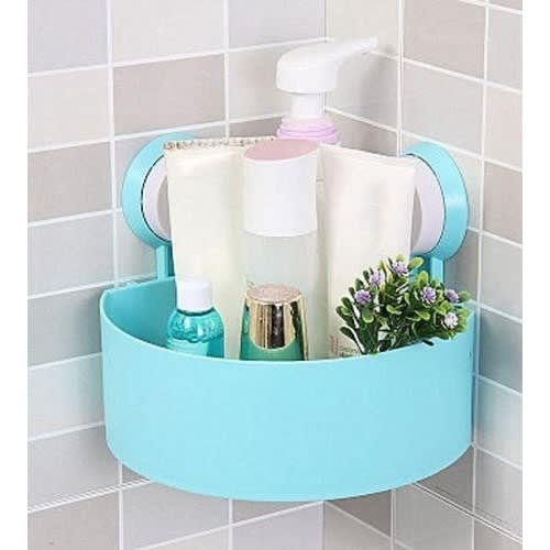 Bathroom Wall Corner Suction Storage Rack