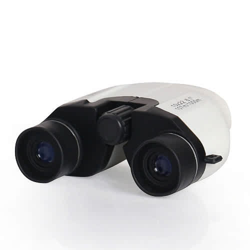10X22 Zoom Power Compact Small Binocular - White