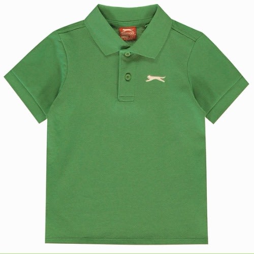 Plain Polo Shirt Boys - Green
