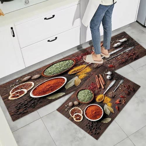 Unique Kitchen Runner Mat - 2in1