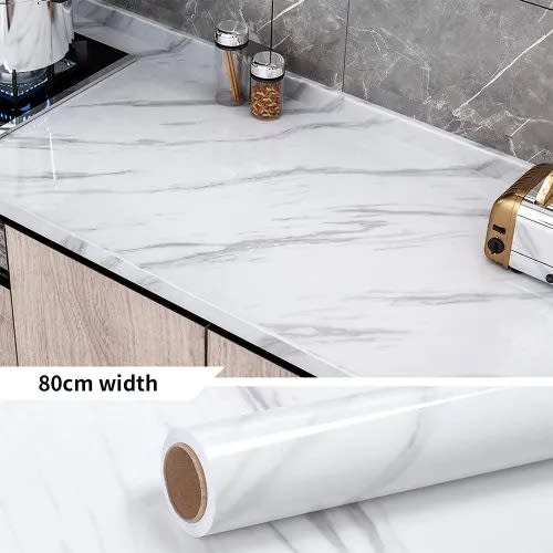 Marble Self Adhesive Waterproof And Oil Proof Wallpaper  Sticker