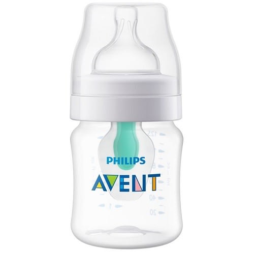 Anti-colic Baby Feeding Bottle With Airfree Vent 4oz 1 Pack. 0m+ - FST
