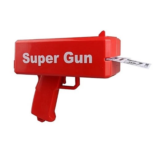 Super Gun Cash Cannon Money Spraying Machine - Red