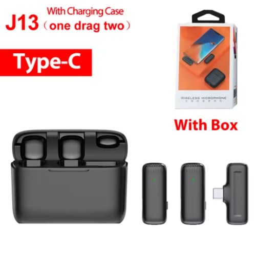 Muvit J13 Type-C Double Wireless Microphone With HD Mic