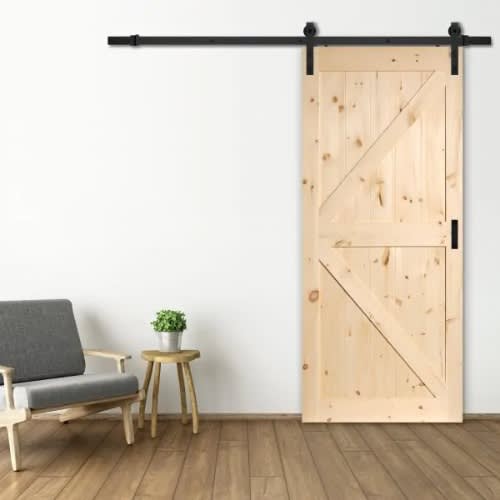 Renin Pine Complete Barn Door Kit