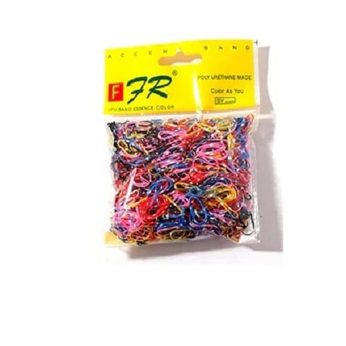 Girls Elastic Hair Bands - 1000pcs - 500 Black 500 Color