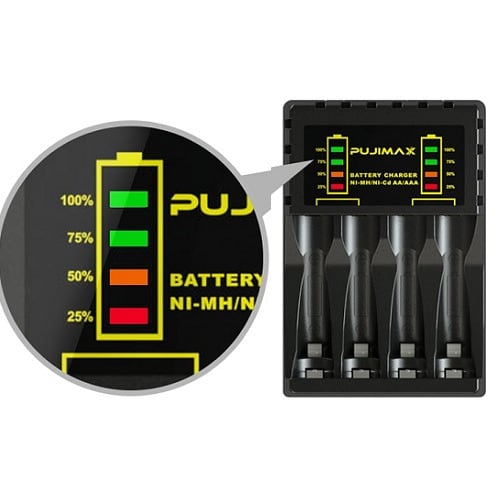 Digital Aa & Aaa Battery Charger