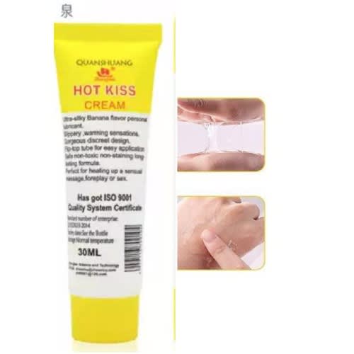 Hot Kiss - Banana Flavor Vaginal + Anal Adult Sex Lubricant - 30ml