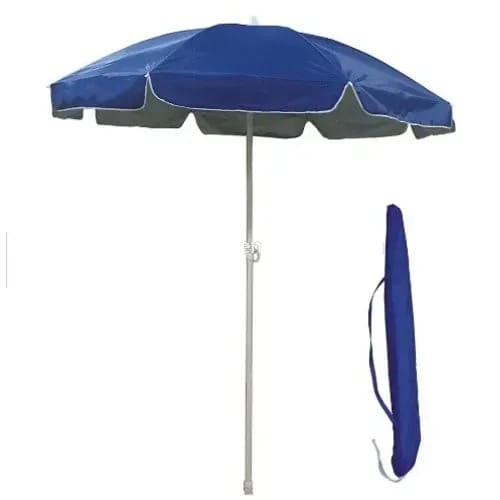 Red Square Table With 4 Aluminium Curved Legs Chairs & Blue 60" Wide Double Cloth Beach