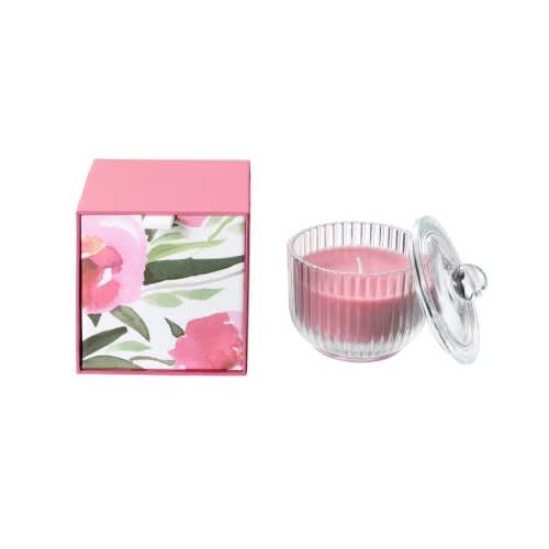 Blomdoft Scented Candle In Glass - 9cm - Peony Pink