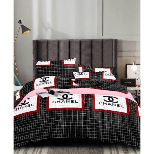 Channel Inspired Bedsheet With Pillow Case