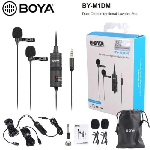 By-m1dm - Dual Omni-directional Lavalier Microphone